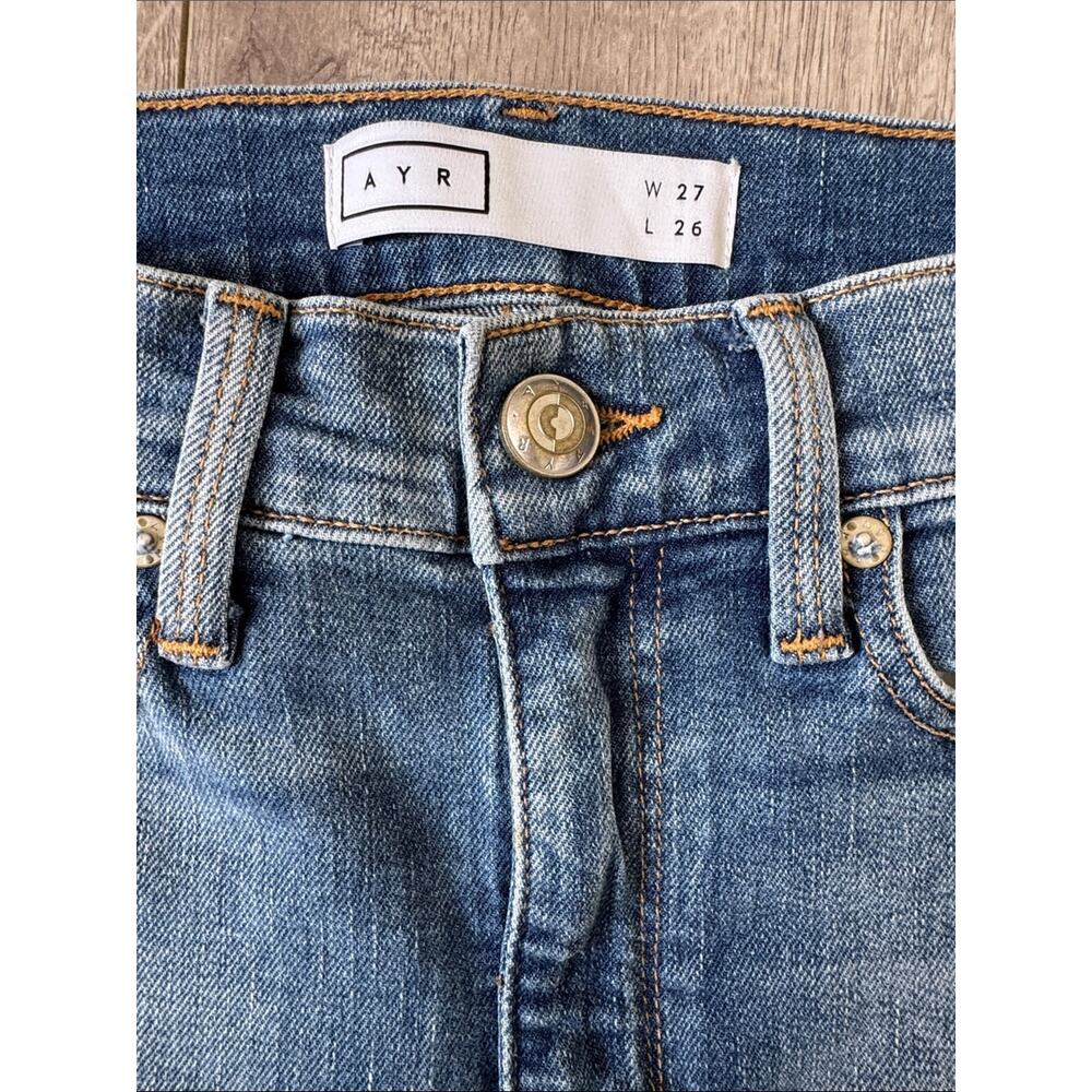 AYR The Riser High Rise Skinny Jeans Luau Wash Size 27 - Picture 3 of 8